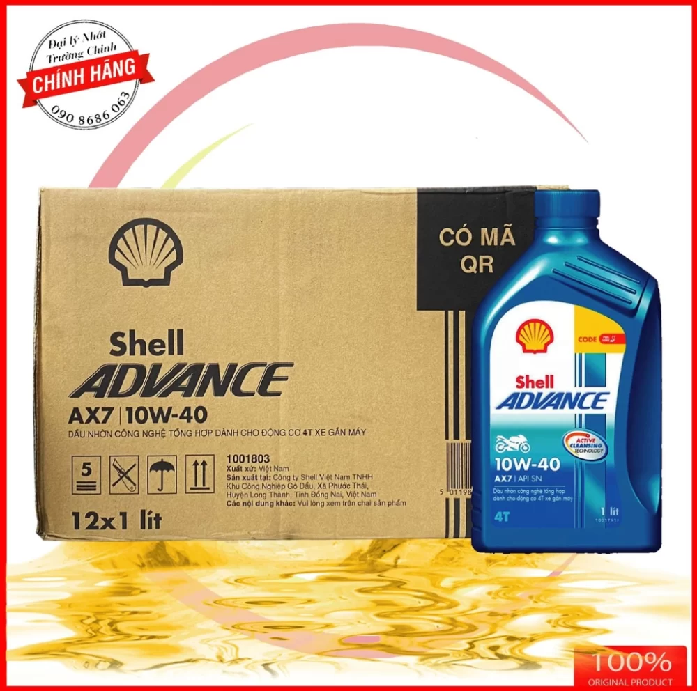 Shell Advance 4T AX7 10W40 Synthetic Based 1L